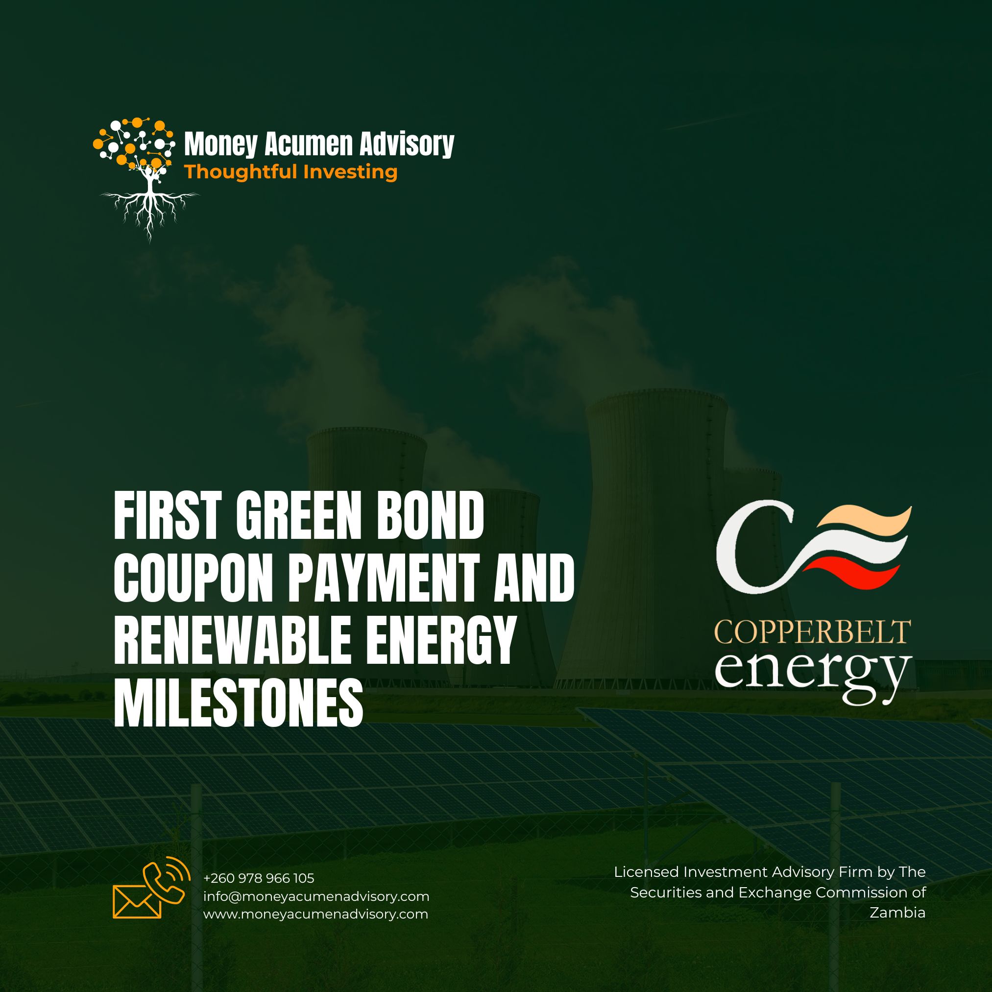 Read more about the article First Green Bond Coupon Payment and Renewable Energy Milestones